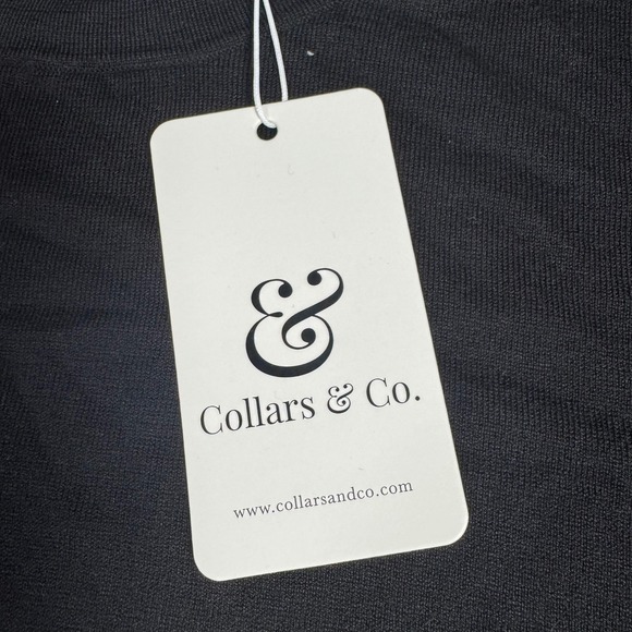 NWT Collars & Co Mens Lucca Luxury Touch Cotton Silk Blend T-Shirt 3XL Black - Picture 4 of 8
